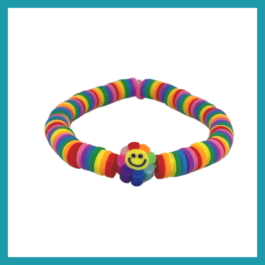 Hiya Rainbow Beaded Bracelet