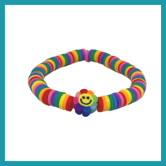 Hiya Hope Bracelet - Rainbow Smiley