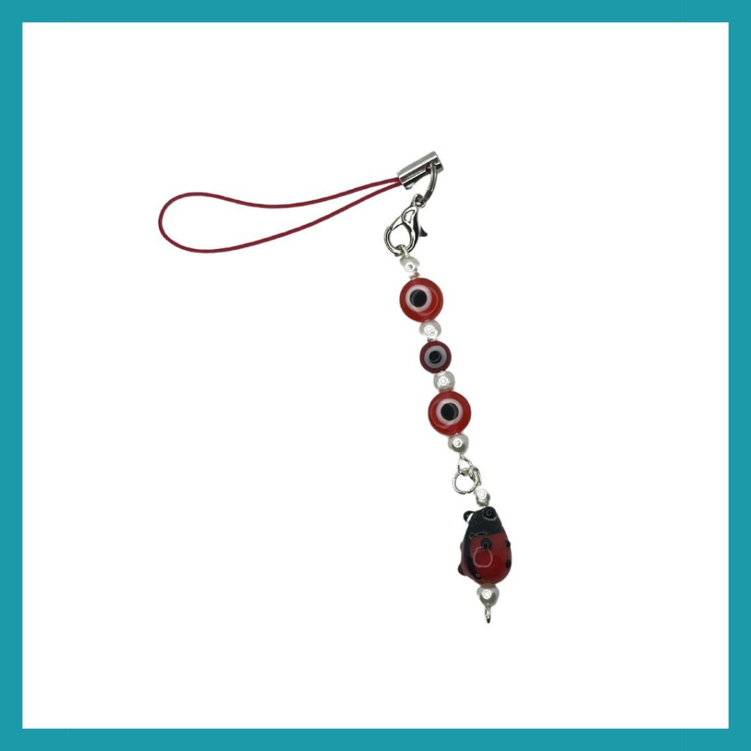 Lady Bug Phone Charm